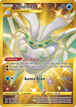 Frosmoth (Secret) 204/192 - SWSH02 Rebel Clash Holofoil