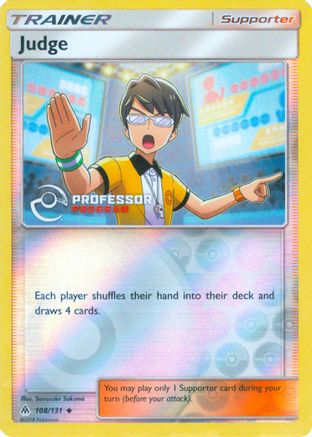 Judge (2019) - Professor Program Promos Reverse Holofoil