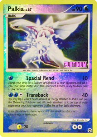 Palkia - 26/106 [Platinum] - Burger King Promos Reverse Holofoil