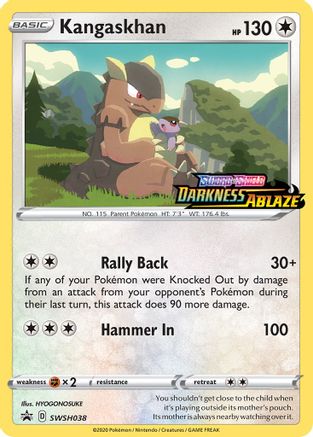 Kangaskhan - SWSH038 (Prerelease)/307 - SWSH Sword & Shield Promo Cards Holofoil