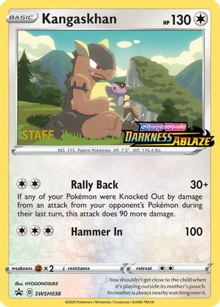 Kangaskhan - SWSH038 (Prerelease) [Staff] - SWSH Sword & Shield Promo Cards Holofoil