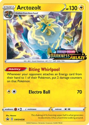 Arctozolt - SWSH036 (Prerelease)/307 - SWSH Sword & Shield Promo Cards Holofoil