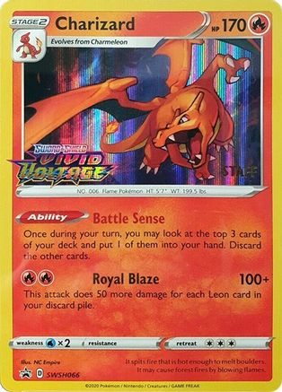 Charizard - SWSH066 (Prerelease) [Staff] - SWSH Sword & Shield Promo Cards Holofoil