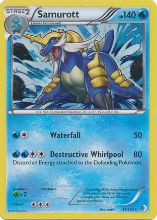 Samurott - 41/149 (Cosmos Holo) - Blister Exclusives Holofoil