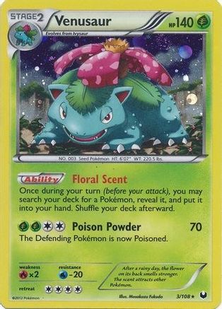 Venusaur - 3/108 (Cosmos Holo) - Blister Exclusives Holofoil