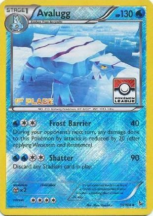 Avalugg - 31/106 (Pokemon League) [1st Place] - League & Championship Cards Reverse Holofoil