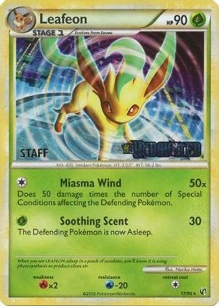 Leafeon - 17/90 (Prerelease) [Staff] - Nintendo Promos Holofoil