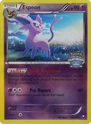 Espeon - 48/108 (National Championships) - League & Championship Cards Reverse Holofoil