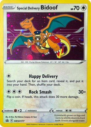 Special Delivery Bidoof/307 - SWSH Sword & Shield Promo Cards Holofoil