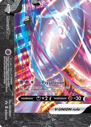 Mewtwo V-UNION - SWSH161/307 - SWSH Sword & Shield Promo Cards Holofoil