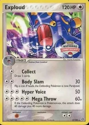 Exploud - 3/106 (National Championships) - League & Championship Cards