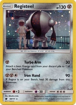 Registeel - 68/111 (Cosmos Holo) - SM Promos Holofoil