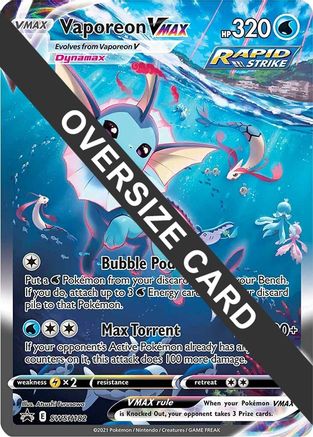 Vaporeon VMAX - SWSH182 - Jumbo Cards Holofoil