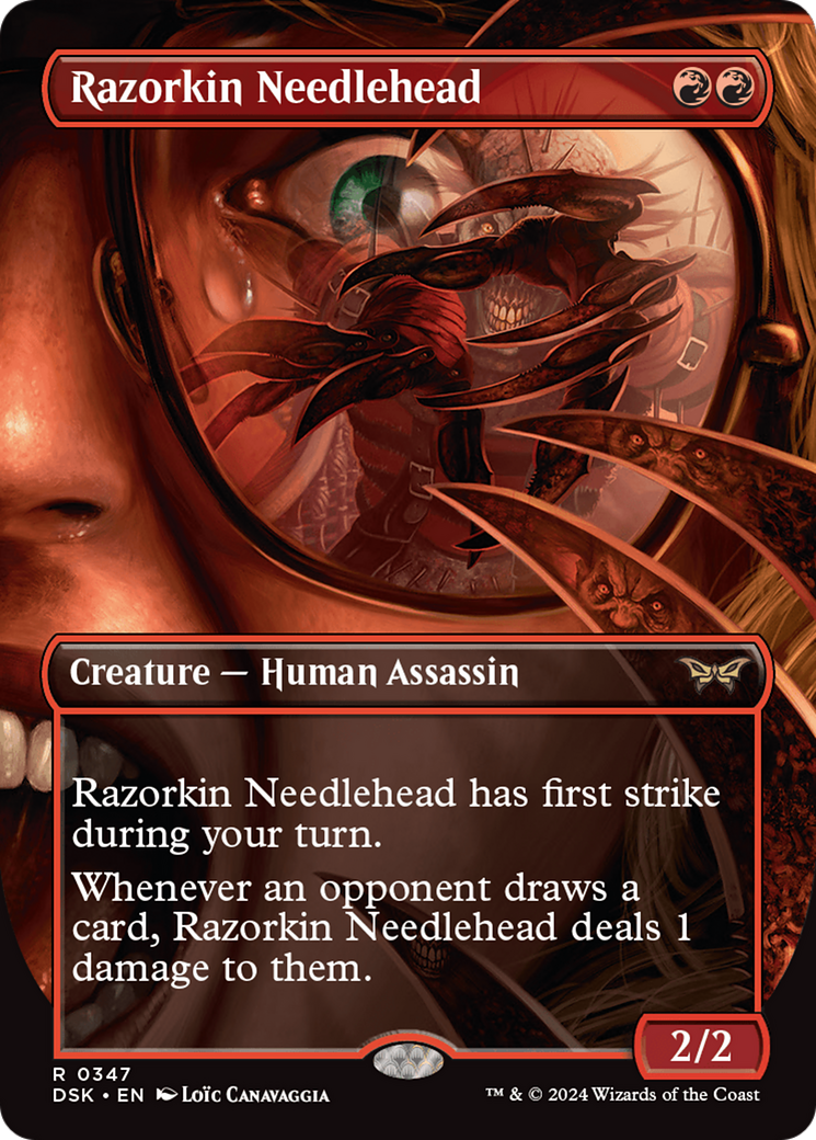 Razorkin Needlehead (Borderless) (DSK-347) - Duskmourn: House of Horror (Borderless) Foil