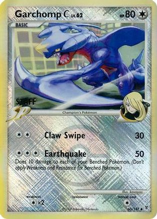 Garchomp C - 60/147 (League Promo) [Staff] - League & Championship Cards Reverse Holofoil