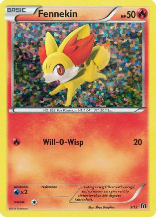 Fennekin - 3/12/12 - McDonalds Promos 2016 Holofoil