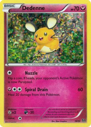 Dedenne - 10/12/12 - McDonalds Promos 2016 Holofoil