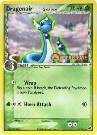 Dragonair (Delta Species) - 28/101 (Prerelease) - Nintendo Promos