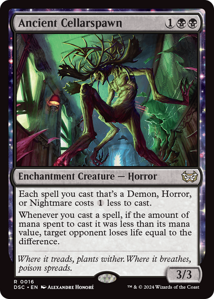 Ancient Cellarspawn (DSC-016) - Duskmourn: House of Horror Commander: (enchantment)