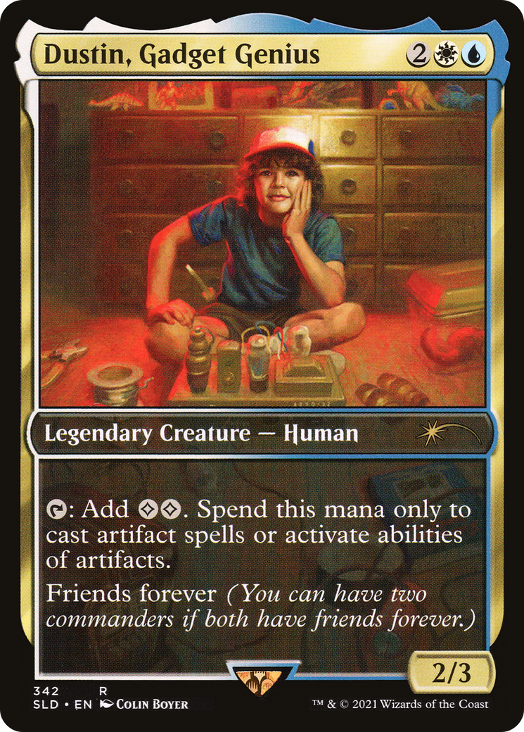 Hargilde, Kindly Runechanter (SLD-342) - Secret Lair Drop / Dustin, Gadget Genius