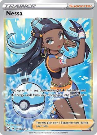 Nessa TG27/30 - SWSH11 Lost Origin Trainer Gallery Holofoil