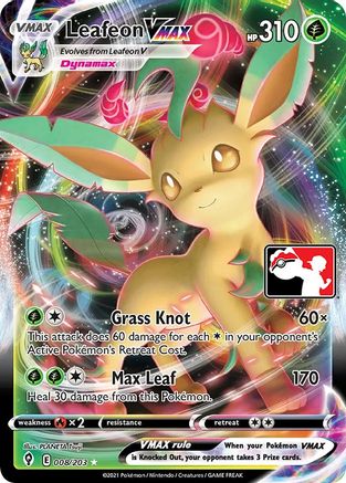 Leafeon VMAX - Prize Pack Series Cards Holofoil