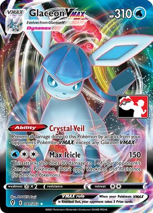 Glaceon VMAX - Prize Pack Series Cards Holofoil