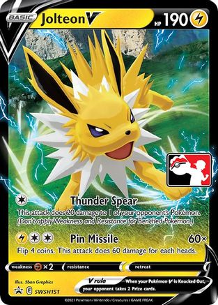 Jolteon V - Prize Pack Series Cards Holofoil