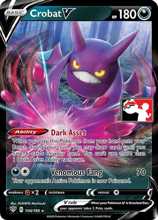 Crobat V - Prize Pack Series Cards Holofoil