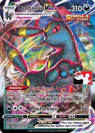 Umbreon VMAX - Prize Pack Series Cards Holofoil