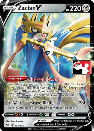 Zacian V - Prize Pack Series Cards Holofoil