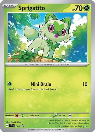 Sprigatito - 001 1 - SV Scarlet & Violet Promo Cards Holofoil