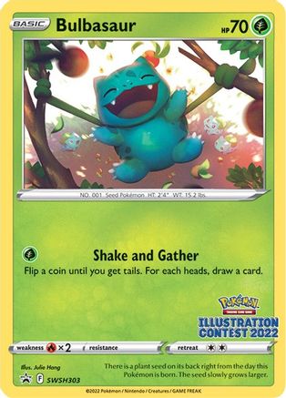 Bulbasaur (Illustration Contest 2022) - SWSH Sword & Shield Promo Cards