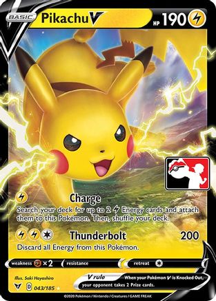 Pikachu V - Prize Pack Series Cards Holofoil