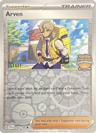 Arven - 166/198 (Regional Championships) [Staff] - League & Championship Cards Reverse Holofoil