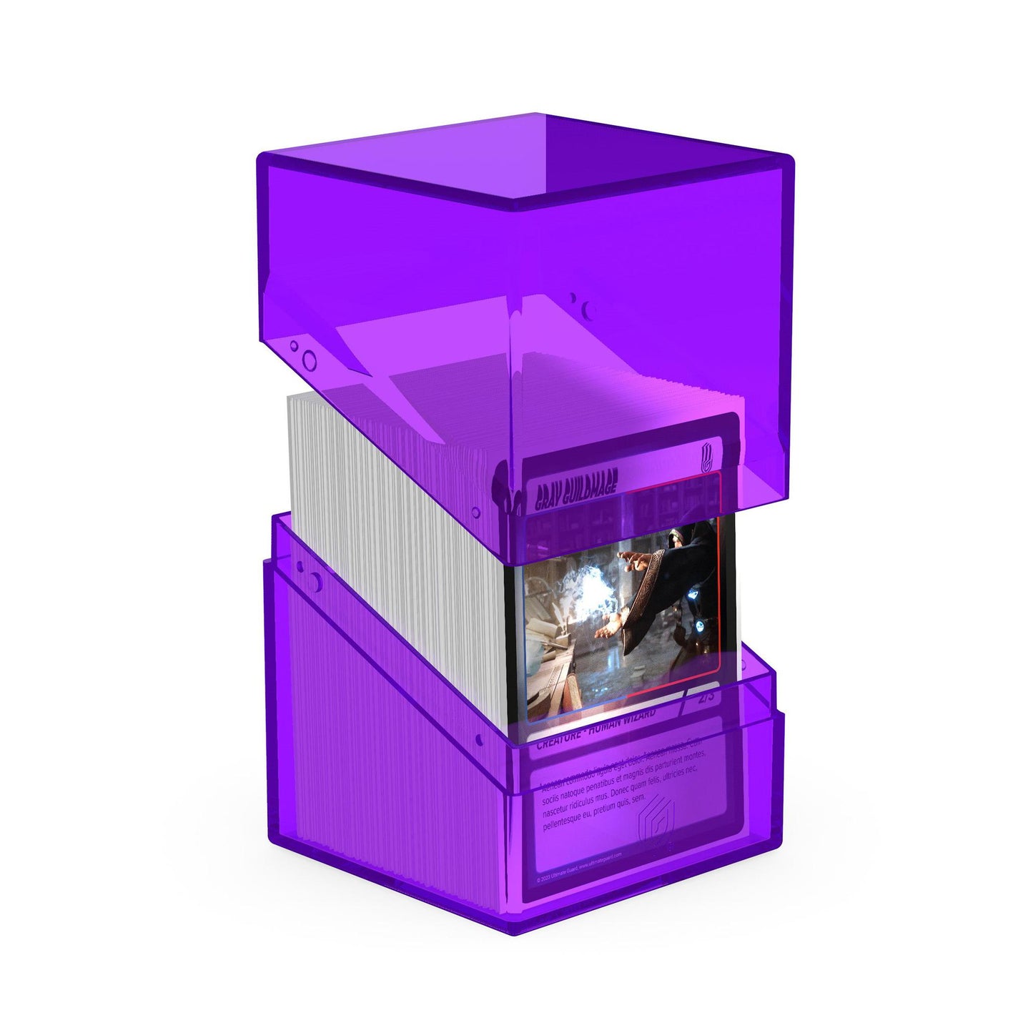 Ultimate Guard Boulder 100+ Standard Size- Clear Amethyst