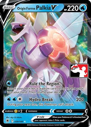 Origin Forme Palkia V - Prize Pack Series Cards Holofoil