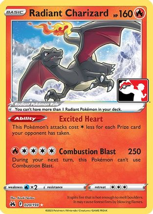 Radiant Charizard - Prize Pack Series Cards Holofoil