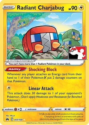 Radiant Charjabug - Prize Pack Series Cards Holofoil