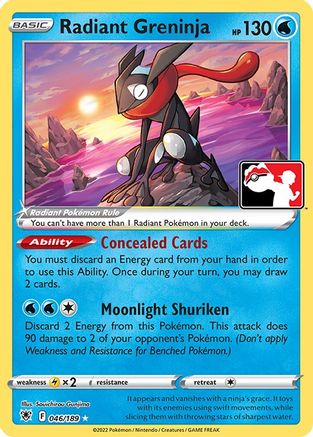 Radiant Greninja - Prize Pack Series Cards Holofoil