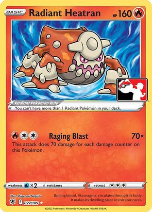 Radiant Heatran - Prize Pack Series Cards Holofoil