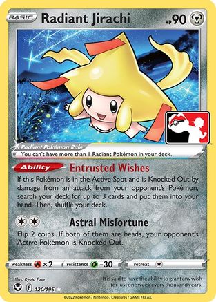 Radiant Jirachi - Prize Pack Series Cards Holofoil