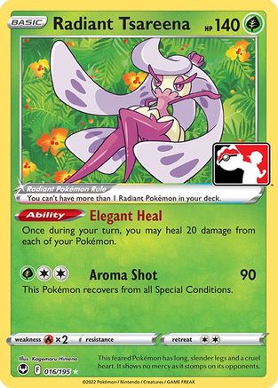 Radiant Tsareena - Prize Pack Series Cards Holofoil