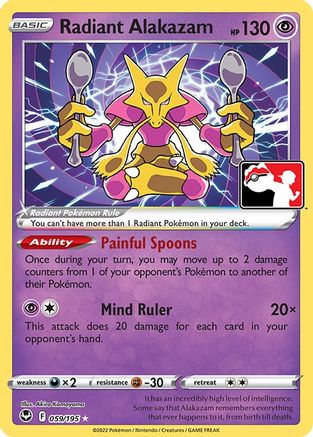 Radiant Alakazam - Prize Pack Series Cards Holofoil