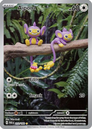Aipom - 211/182 211 - SV04 Paradox Rift Holofoil