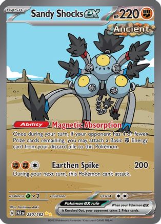 Sandy Shocks ex - 250/182 250 - SV04 Paradox Rift Holofoil