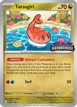 Tatsugiri - 118 118 - SV Scarlet & Violet Promo Cards Holofoil