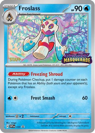 Froslass - 117 (Prerelease) [Staff] 117 - SV Scarlet & Violet Promo Cards Holofoil