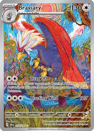 Braviary - 214/191 214 - SV08 Surging Sparks Holofoil
