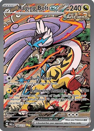 Raging Bolt ex 166 - SV Prismatic Evolutions Holofoil